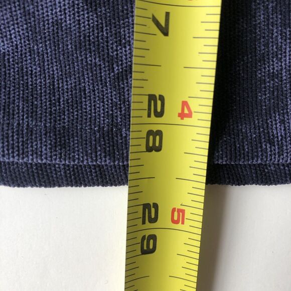 Urban Outfitters Cooperative Velvet Mini Dress Button Front Navy Blue Large - Picture 7 of 9
